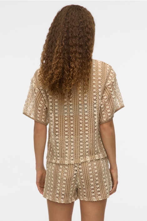 Vero Moda vmohio ss v-neck oversize top jrs g